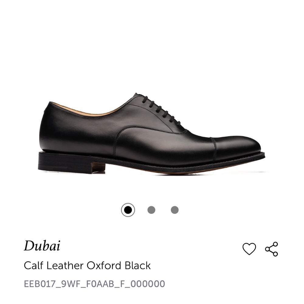 NWOT Church’s Dubai calf leather oxford black - Picture 9 of 14